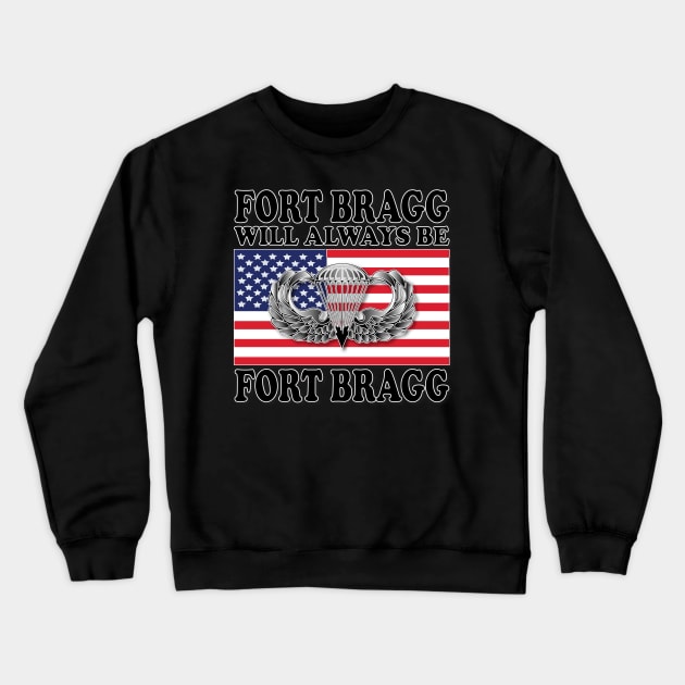 Fort Bragg- Jump Wings Crewneck Sweatshirt by Relaxed Lifestyle Products